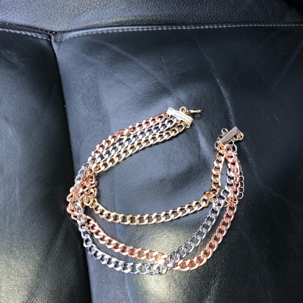 Womens Tri color choker